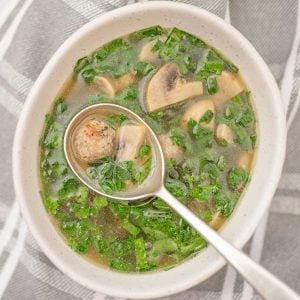 Keto Italian Wedding Soup - delicious broth recipe