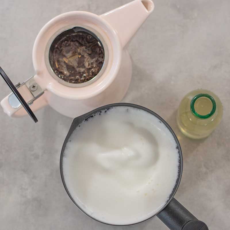 Keto London Fog Latte Ingredients - easy tea latte recipe