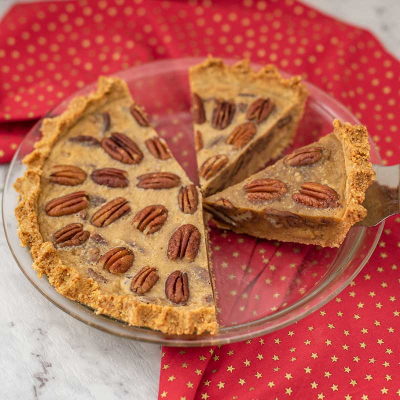 Keto Pecan Pie - easy sugar free dessert recipe