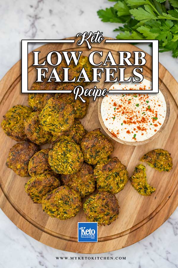 Low Carb Cauliflower Falafels - easy keto vegetarian recipe