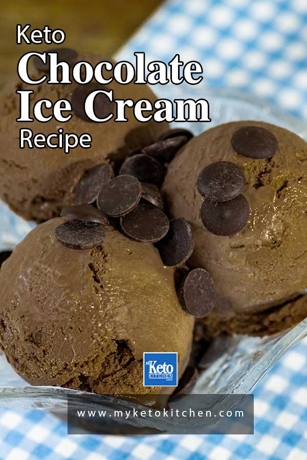 Keto Chocolate Ice Cream in a bowl