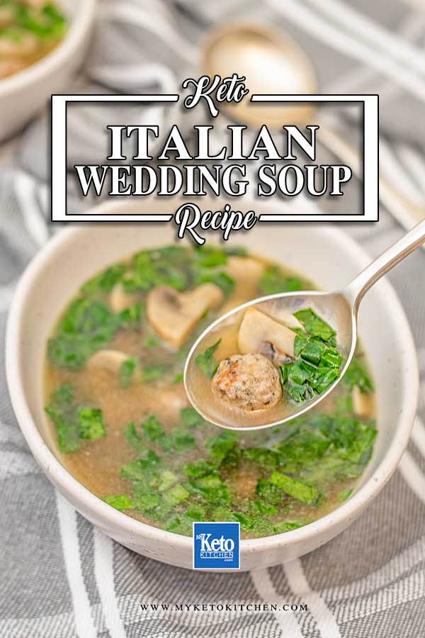 Low Carb Italian Wedding Soup - delicious keto broth recipe