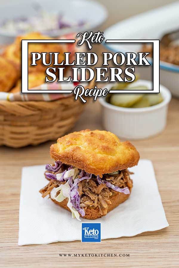 Low Carb Pulled Pork Sliders - easy keto burger recipe