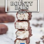 Sugar-Free Bounty Chocolate Bars - easy keto chocolate bar recipe