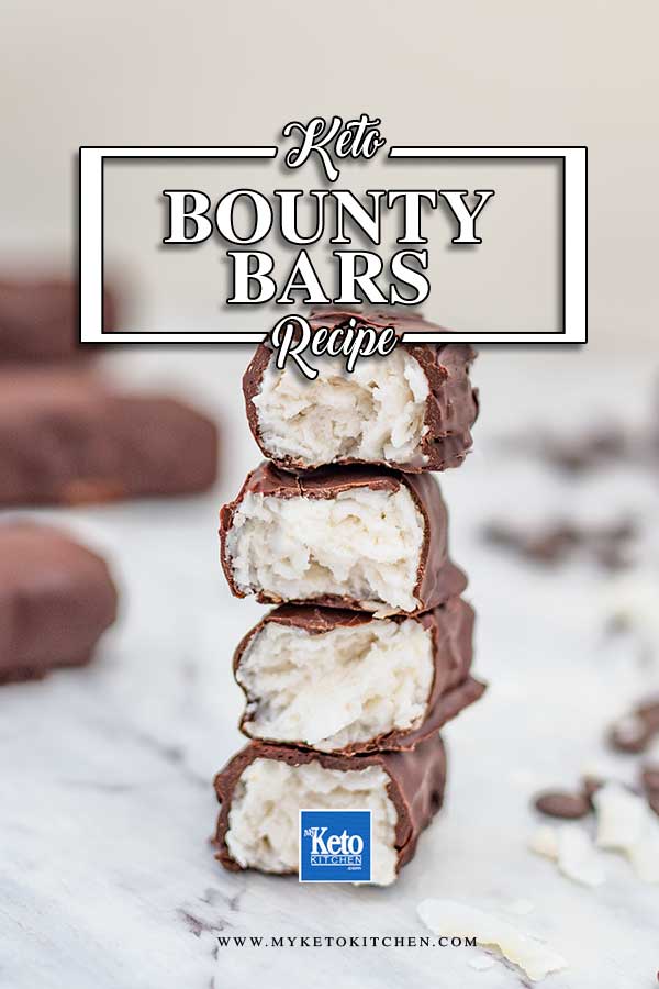 Sugar-Free Bounty Chocolate Bars - easy keto chocolate bar recipe