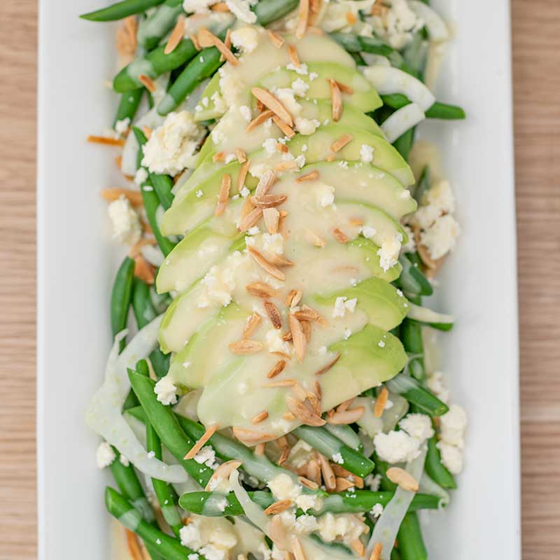 How to make Fall Keto Green Bean Salad - easy salad recipe