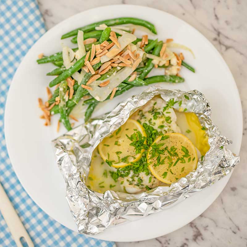 How to make Keto Baked Fish Parcels - easy recipe