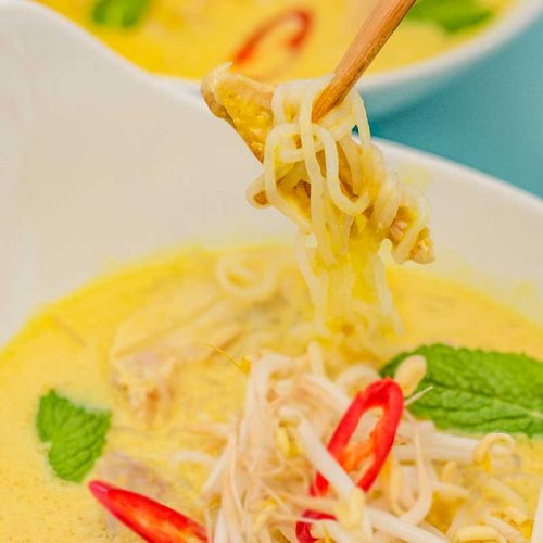 Chicken Laksa Soup Recipe Healthy Keto Version by My Keto Kitchen