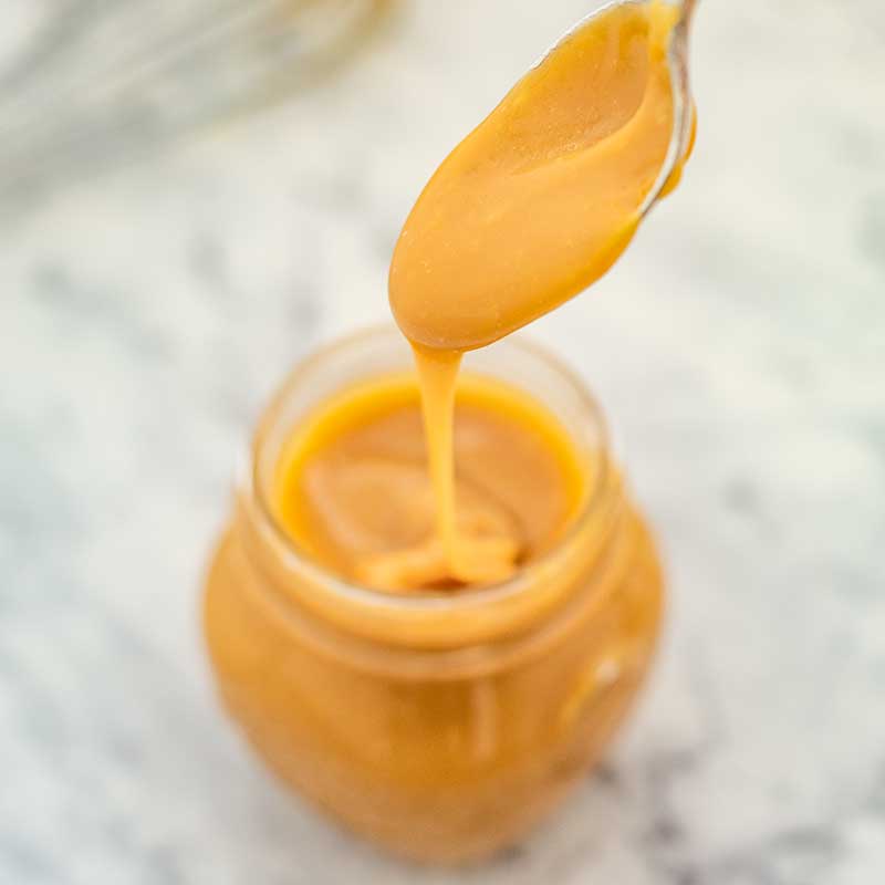 Keto Caramel Sauce - sugar free topping recipe