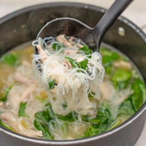 Keto Chicken Noodle Soup - easy soup recipe
