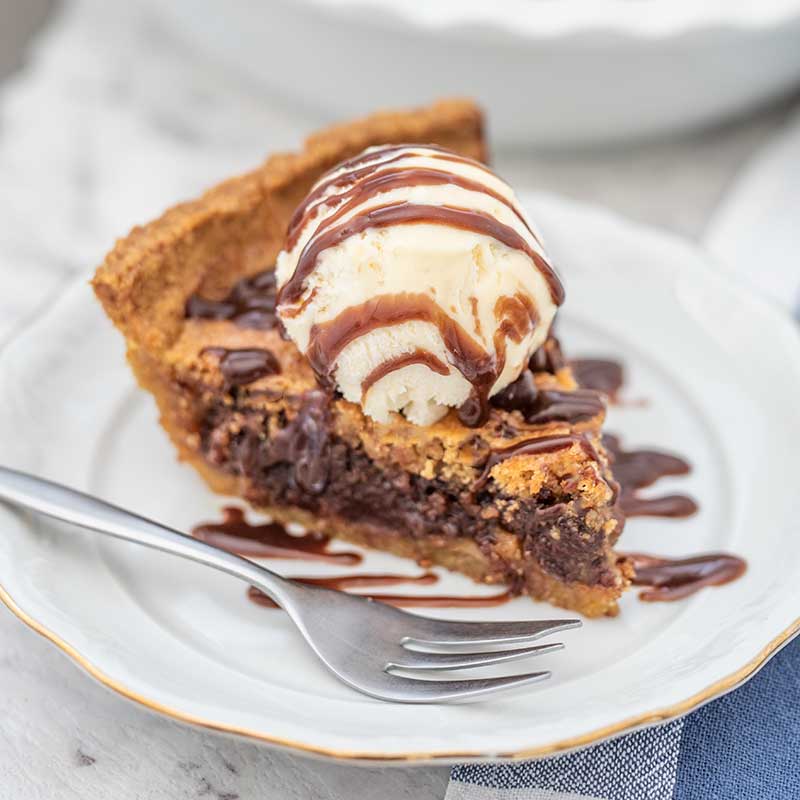 Keto Chocolate Pie - sugar free dessert recipe