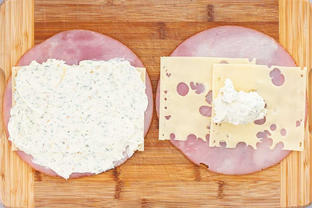 Keto Ham Roll Ups Ingredients - easy snack recipe