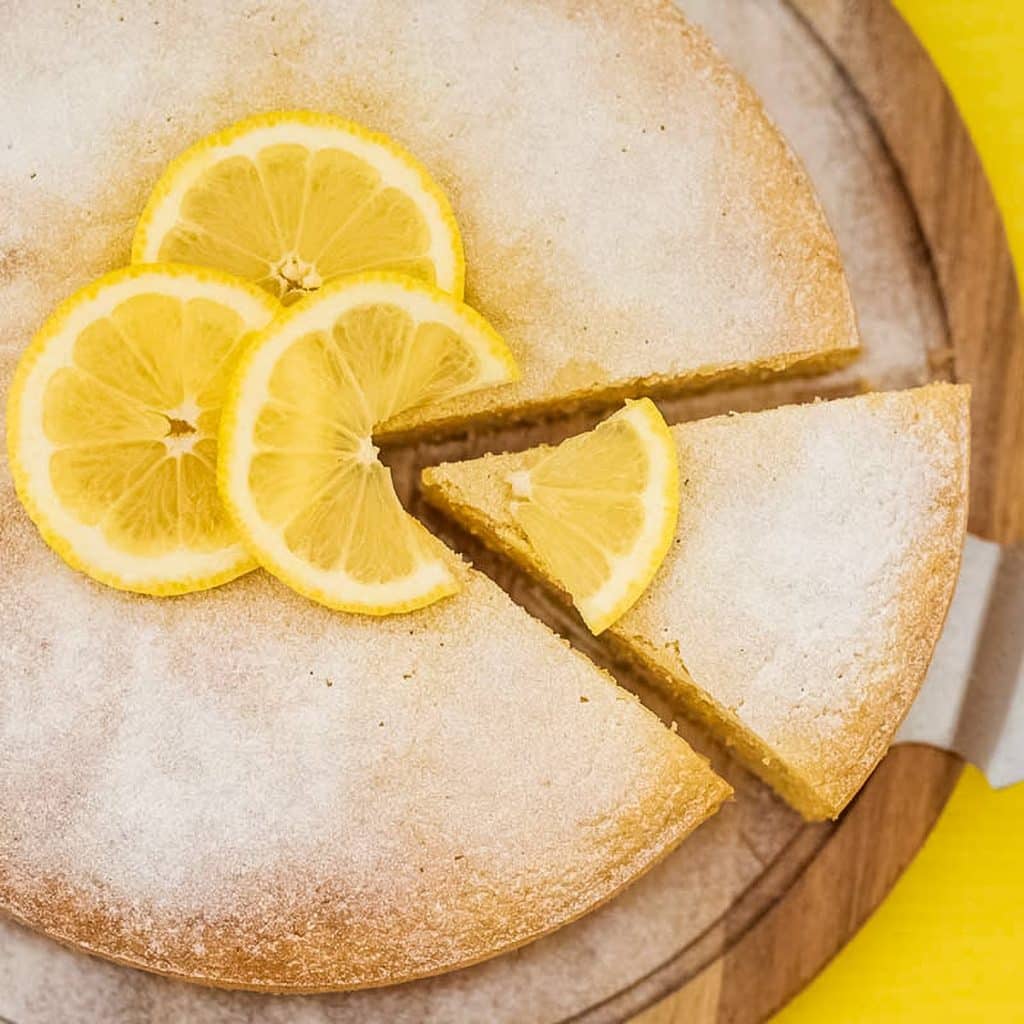 Keto Lemon Olive Oil Cake.