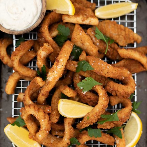 Keto Salt & Pepper Squid Low Carb Fried Calamari Tender & Delicious