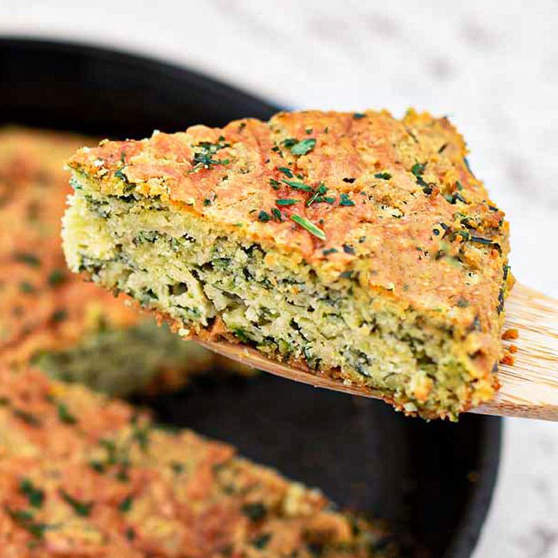 Keto Spinach Bread with Cheese