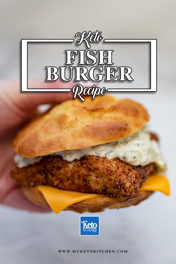 Low Carb Fish Burger Recipe - Homemade Low Carb Version of a Filet of Fish