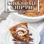 Sugar-Free Chocolate Chip Pie - keto dessert recipe