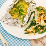 Lemon butter fish parcels.