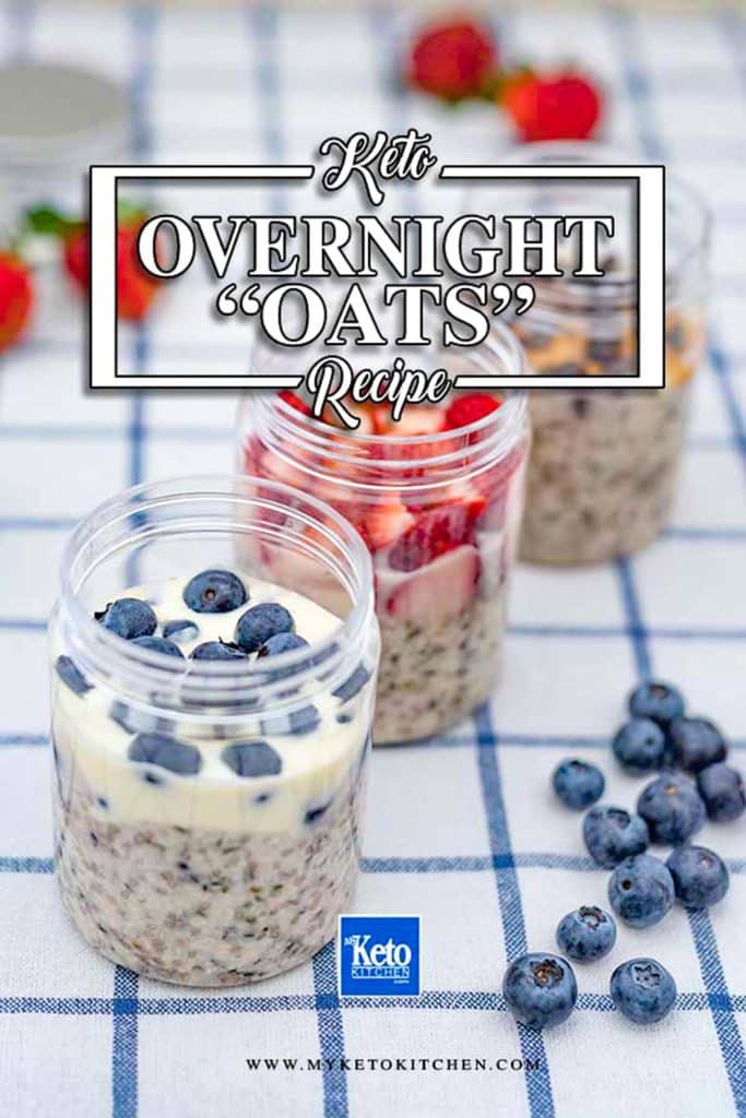 Keto overnight oats cover image.