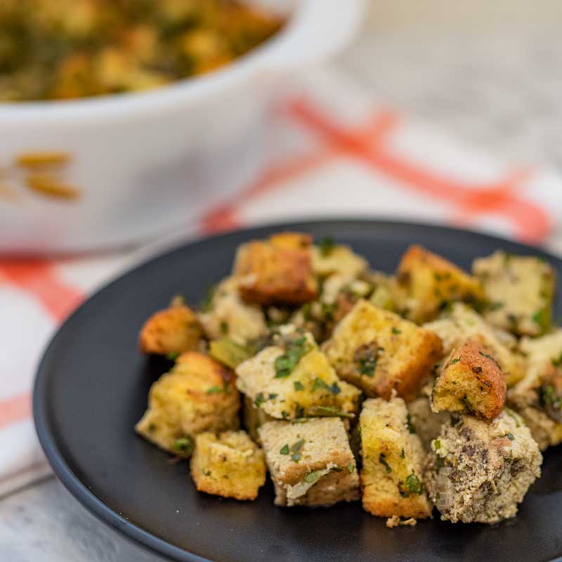 How to make Keto Cornbread Stuffing - southern dressing recipe