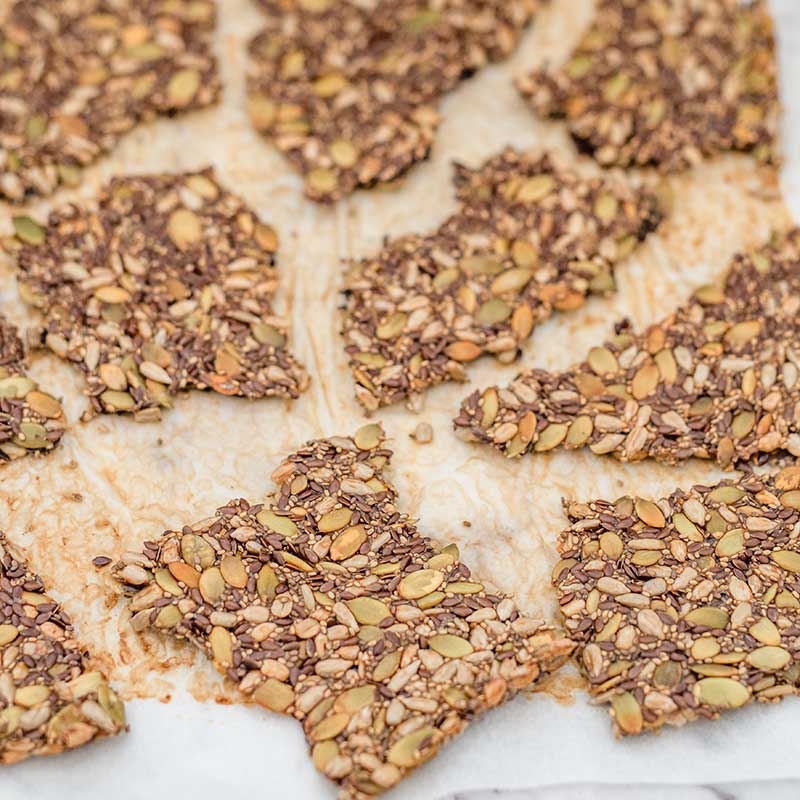 How to make Keto Seeded Crackers - easy recipe