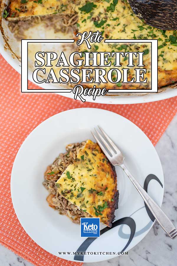 Keto Beef Spaghetti Casserole - easy recipe