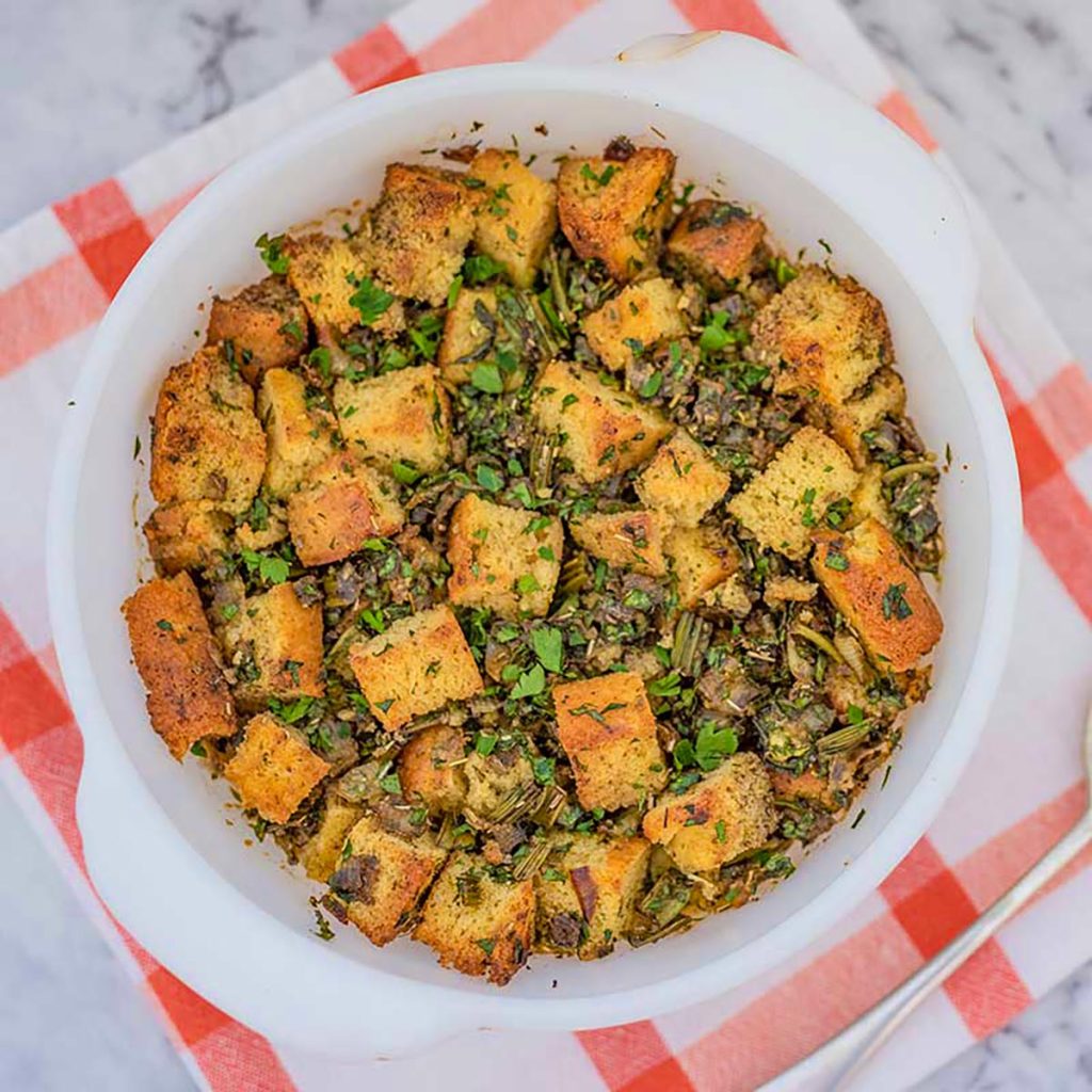 Keto cornbread dressing