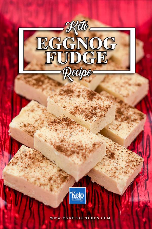 Keto Eggnog Fat Bombs - easy fudge recipe