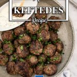 Keto Greek Meatballs - easy Keftedes recipe