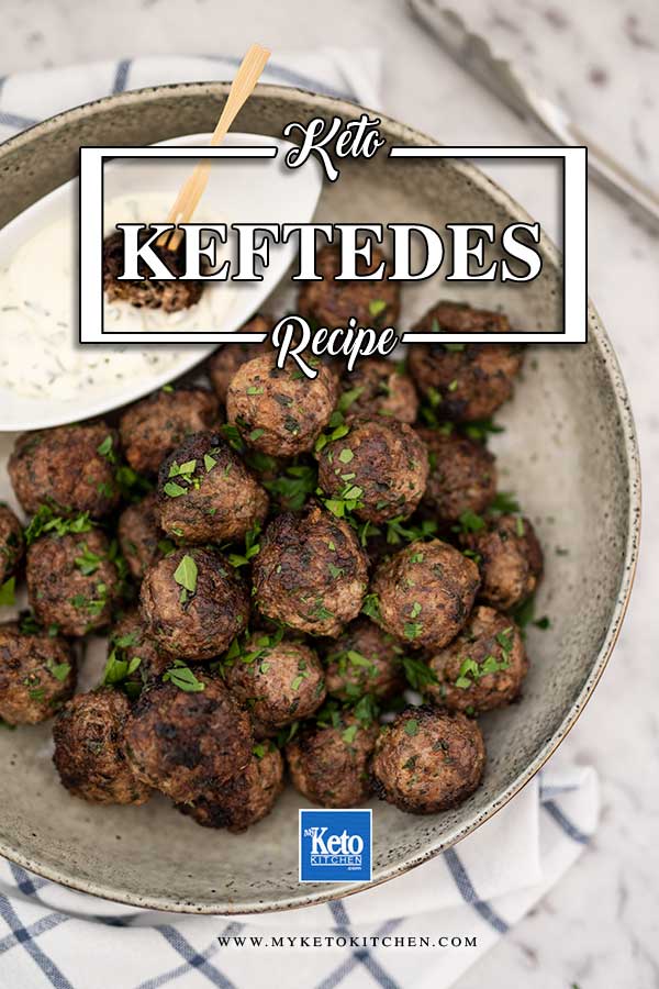 Keto Greek Meatballs - easy Keftedes recipe