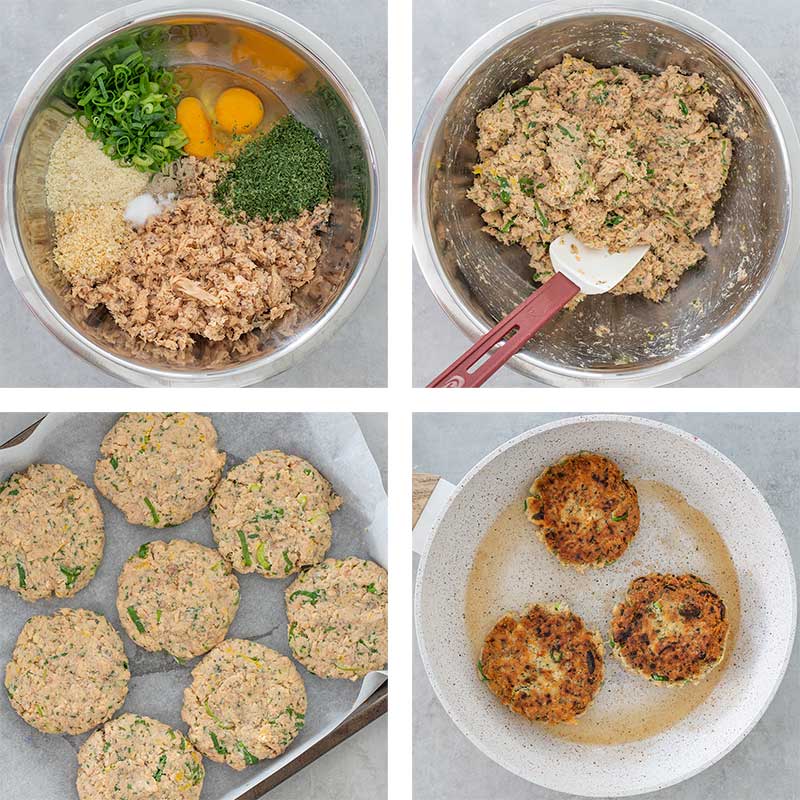 Keto Salmon Cakes Ingredients - easy fish cakes recipe