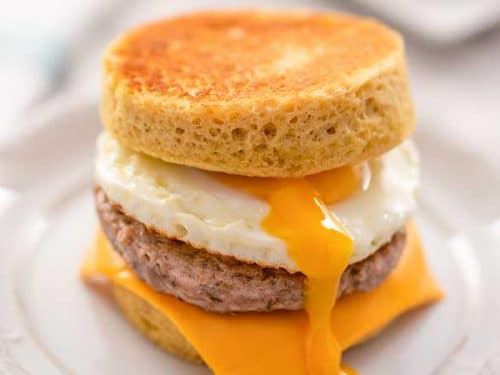 Keto Mcmuffin Recipe Sausage Egg Homemade Low Carb My Keto Kitchen