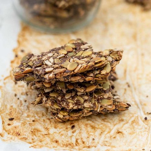 Keto Seeded Cracker Biscuits Easy Vegan NutFree Recipe