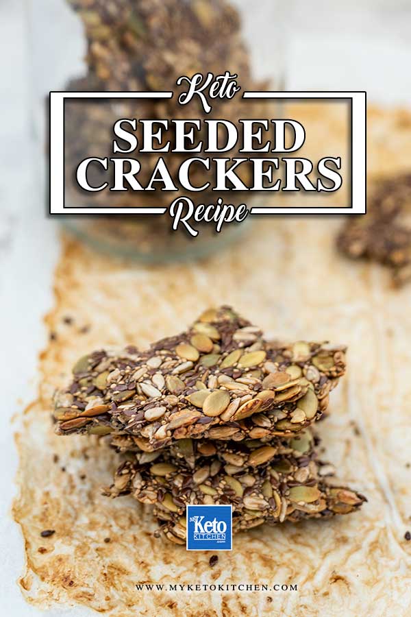 Vegan Keto Seed Crackers - easy recipe