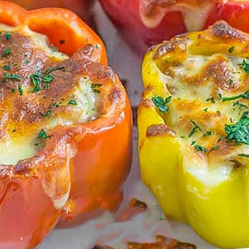 keto stuffed peppers with ground beef