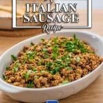 Keto Italian sausage recipe that you can make in bulk and store for delicious budget low carb meals.