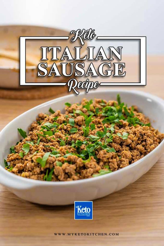 Keto Italian sausage recipe that you can make in bulk and store for delicious budget low carb meals.