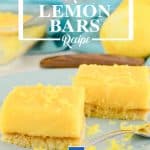 Keto Lemon Bars on a plate