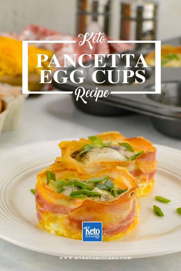 Pancetta Egg Cups on a plate
