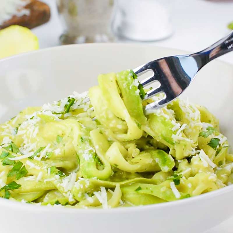 Zoodles with Avocado Sauce