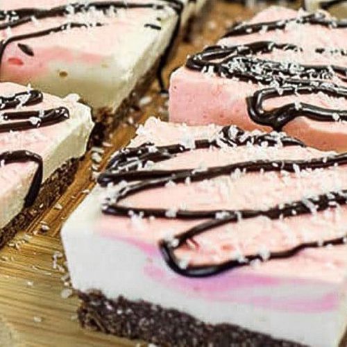 keto cherry ripe slice