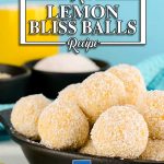 Keto Lemon Bliss Balls in a black dish