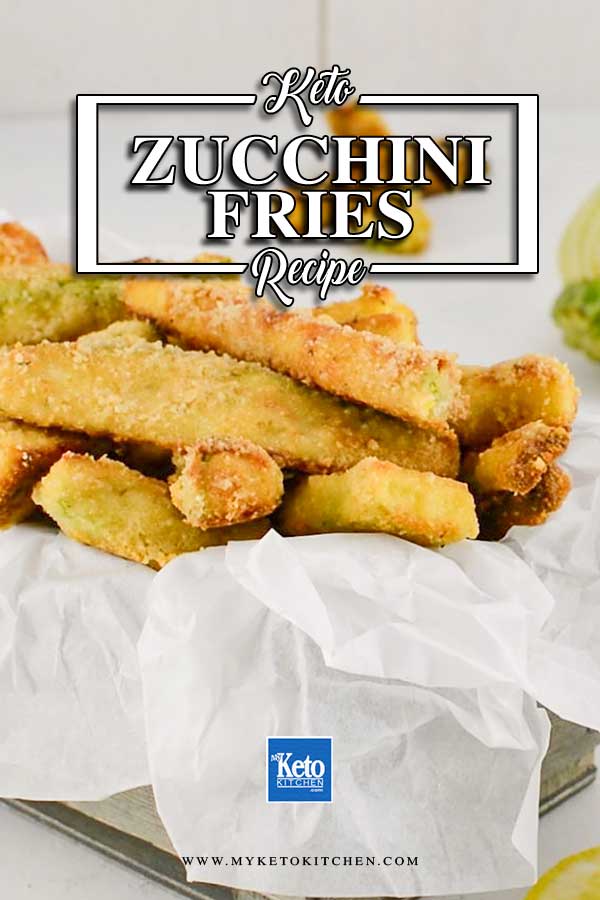 Keto Zucchini Fries in a dish