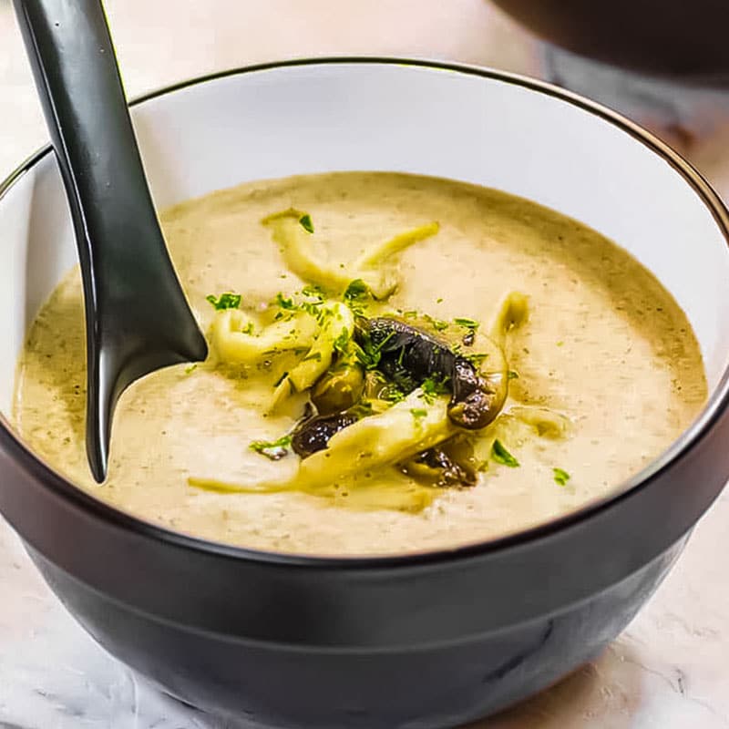 Easy Keto Cream Mushroom Soup 