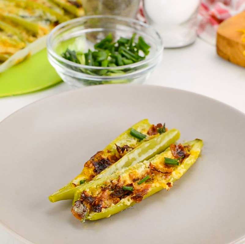 Keto Jalapeno Poppers on a plate