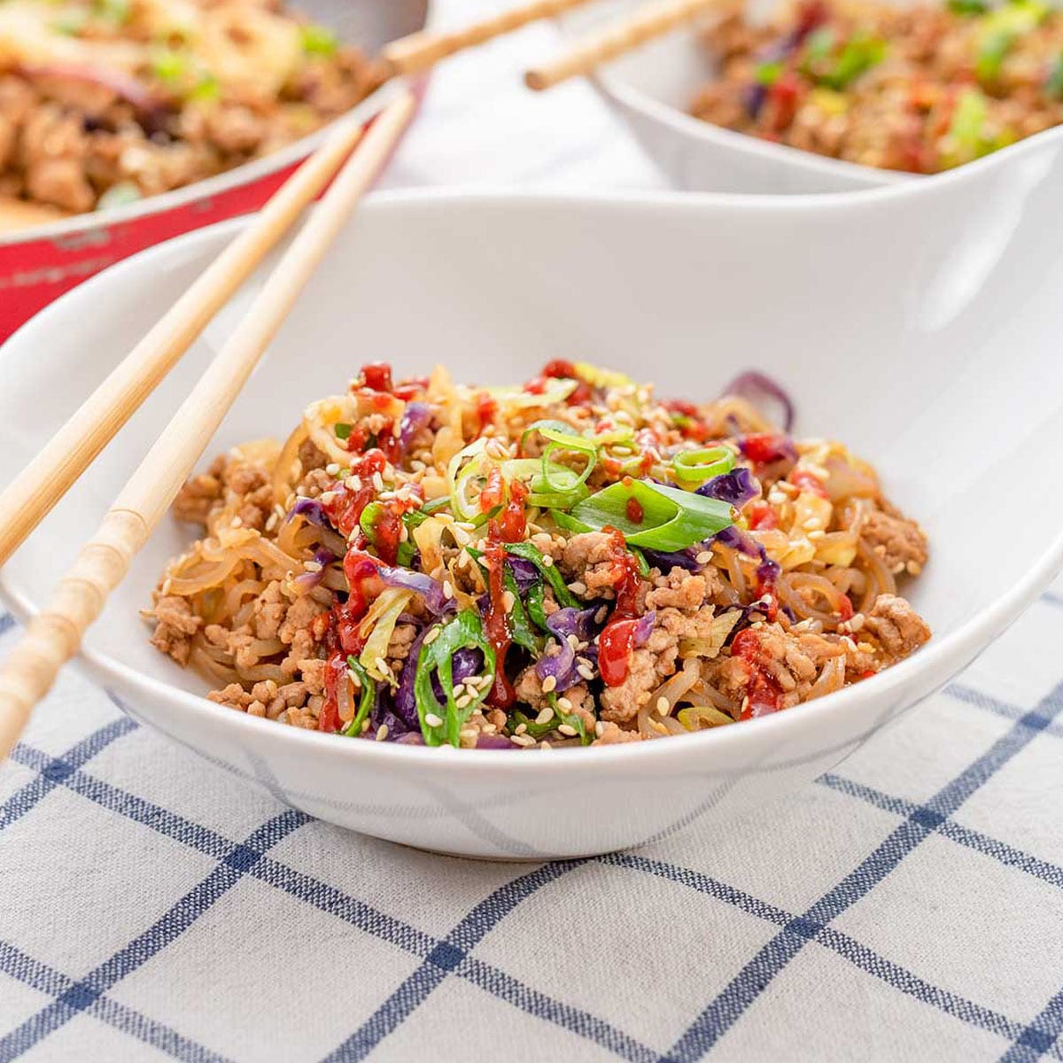 Keto noodle bowl.