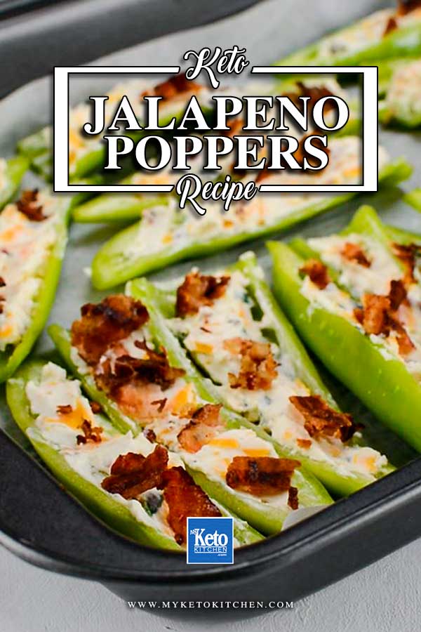 Keto Jalapeno Poppers in a baking tray