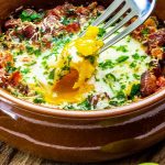 Spanish baked eggs recipe.