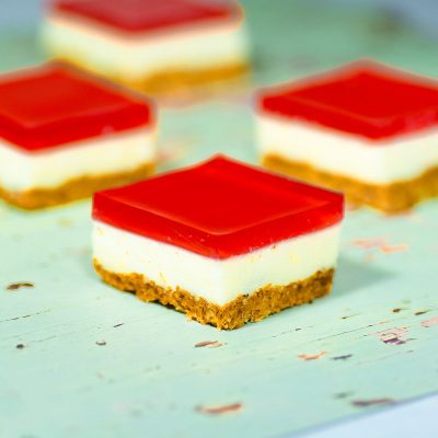 Keto Jelly Slice – Strawberry Cream
