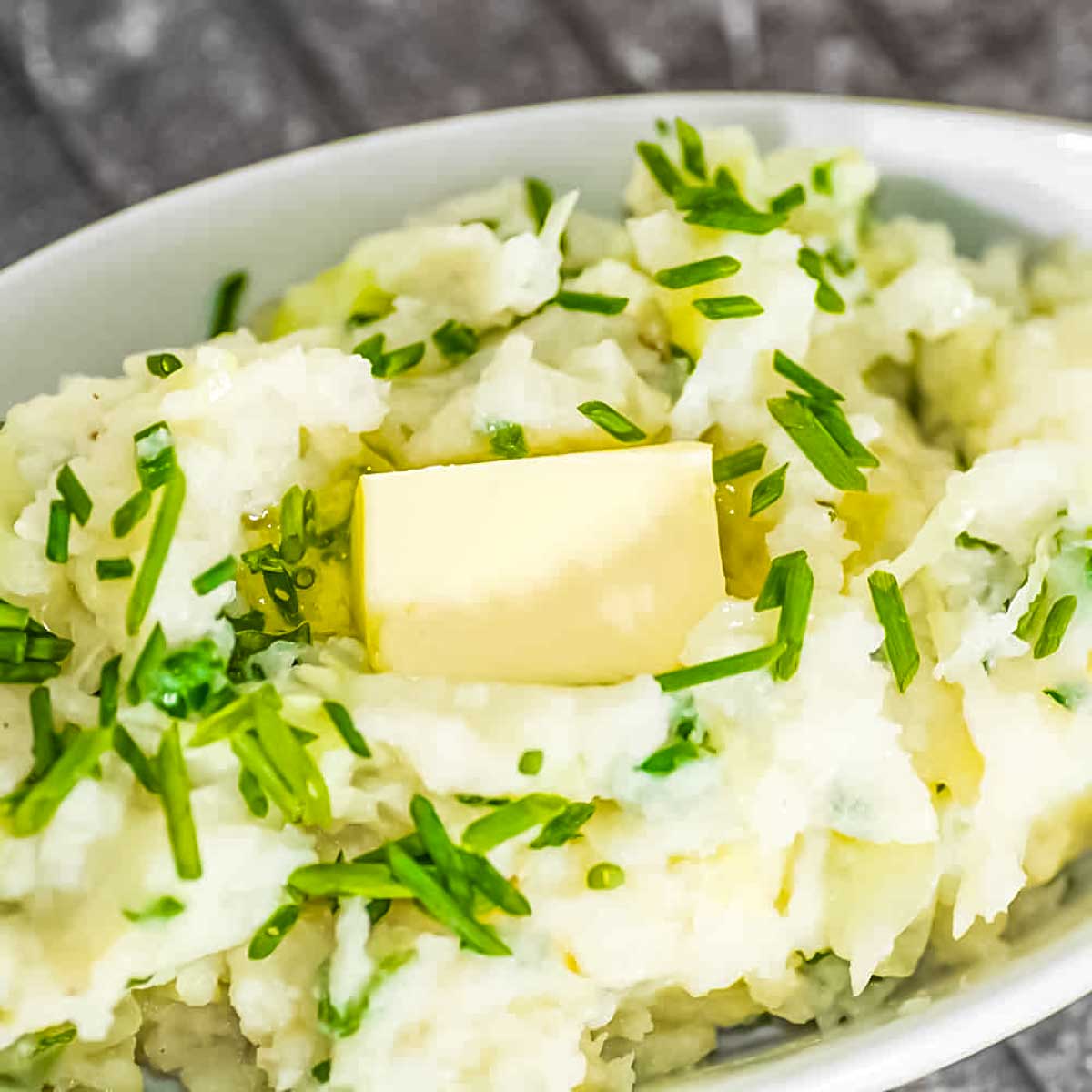 Keto cauliflower colcannon.